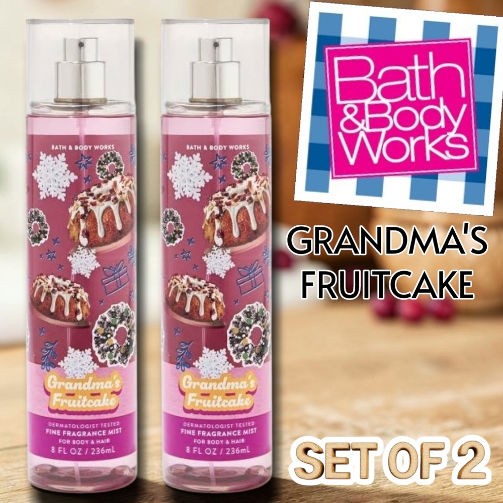 Bath & Body Works Grandma's Fruitcake 2 Piece Set